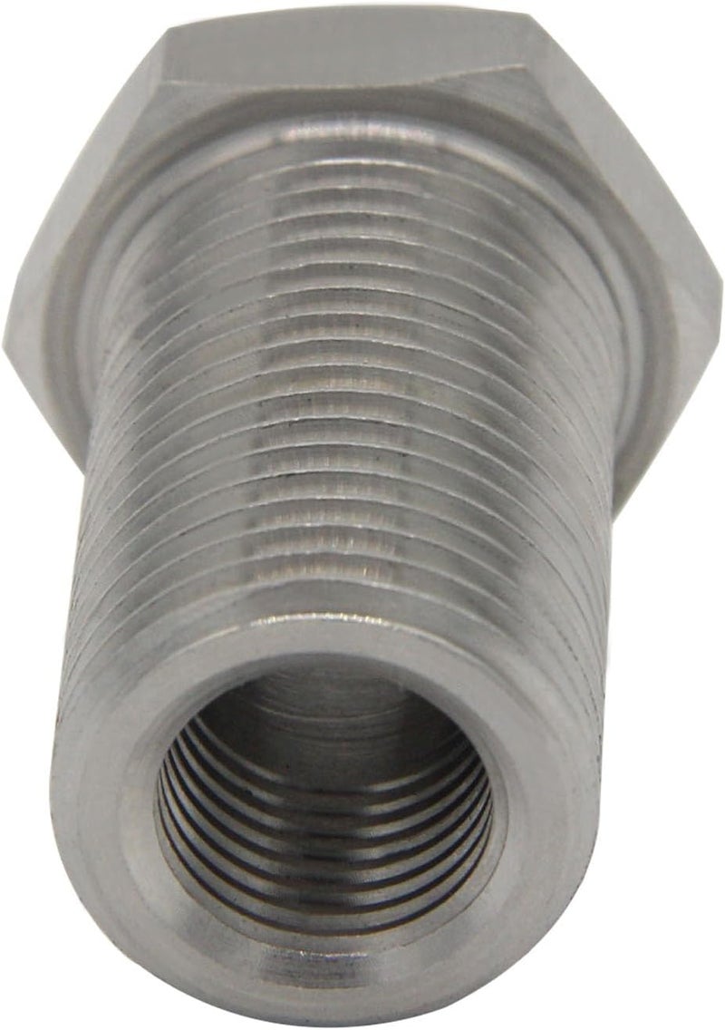 Fitvell Stainless Steel Bulkhead Fitting 1/8" NPT Female Bulked Coupler Thru-Bulk Tank Fitting Connector 1-1/2" Length (Pack of 2) - Image 5
